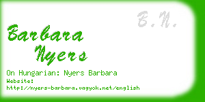 barbara nyers business card